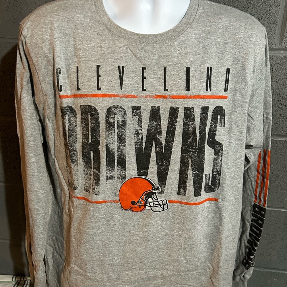 NFL Football Cleveland Browns Long Sleeve Shirt Size XL Extra Large